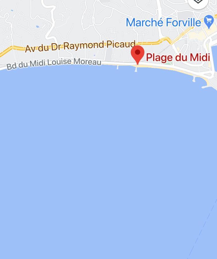 קאן Appartement Rooftop, Premiere Ligne, Vue Mer, 50M De Plage Du Midi מראה חיצוני תמונה